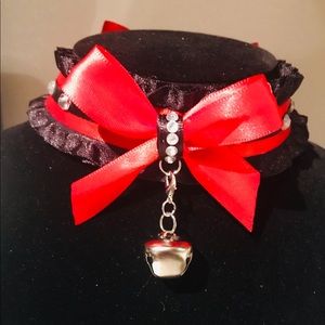 Scarlett Reaper goth punk rock ruffle Choker